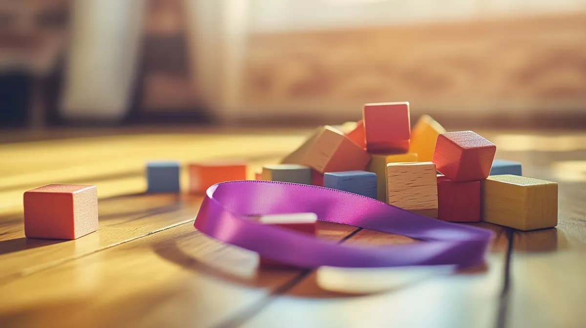 Dečje kockice za igru na drvenom podu